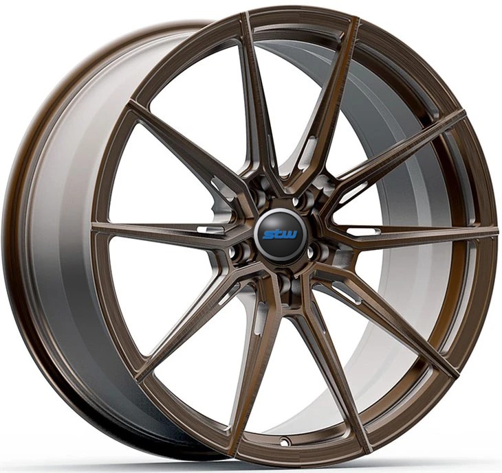 20x10 And 20x11.5 Custom 1-Piece Forged Wheels Gloss Bronze For GTR Nissan