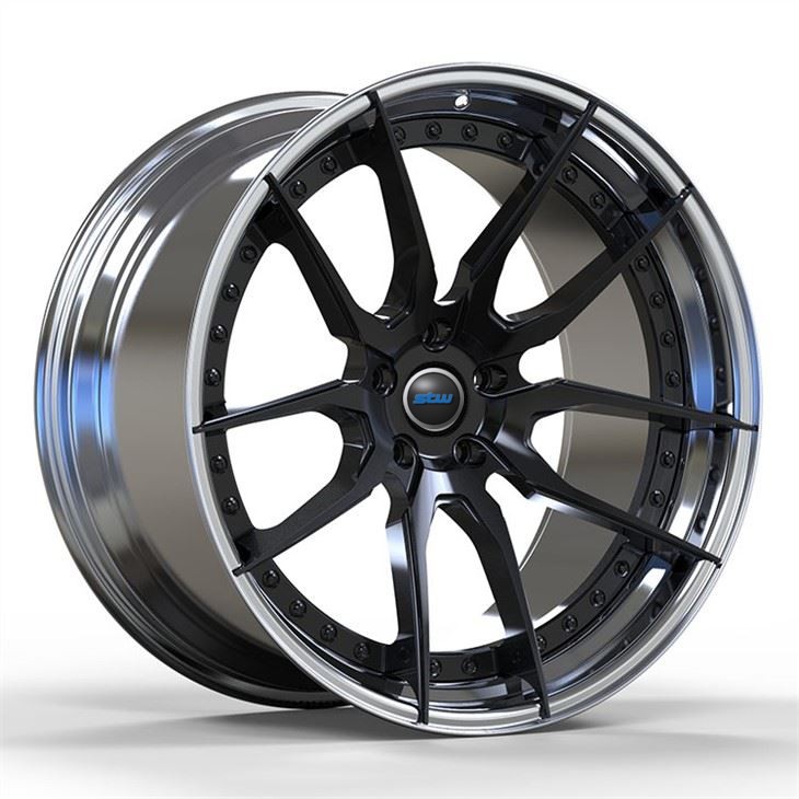 Audi S6 Custom Polish 2-pc Forged Alloy Rims Staggered 19 And 20 Inches 5x112