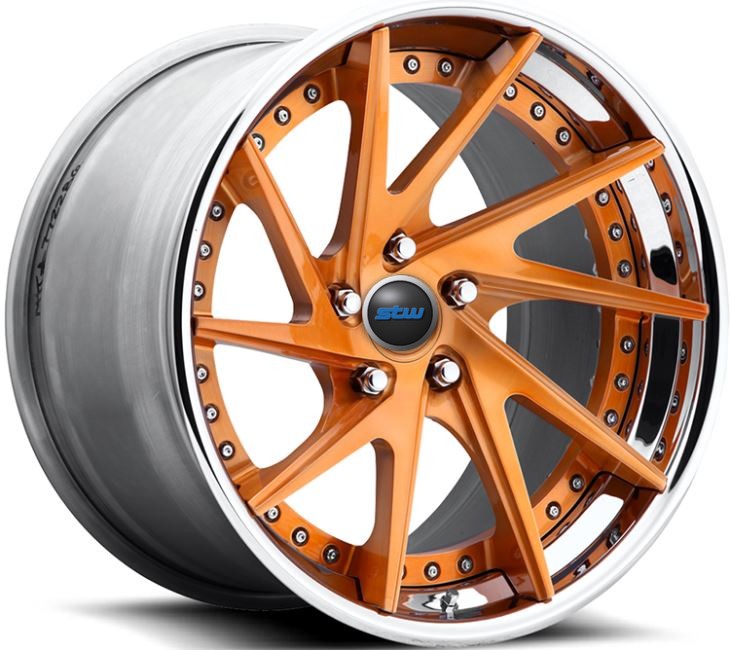 Hi Lust Polish | Gold Tint 22x9.5 2-PC Forged Rims With 5x112 For Audi SQ5