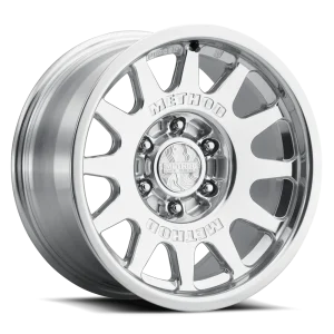 18″ METHOD WHEELS MR203 FORGED BEAD GRIP MACHINED POLISHED FINISH RIMS