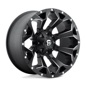 20″ FUEL WHEELS D546 ASSAULT BLACK MILLED CROSSOVER RIMS