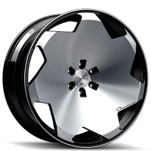 24″ GIOVANNA WHEELS MASISS MACHINED BLACK RIMS