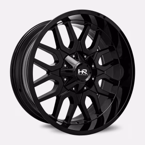 20″ HARDROCK WHEELS H709 CAMMANDER GLOSS BLACK OFF-ROAD RIMS