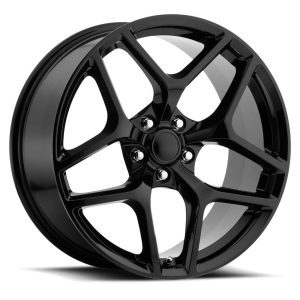 20″ FACTORY REPRODUCTION Z28 CHEVY CAMARO WHEELS FR 27F GLOSS BLACK FINISH RIMS
