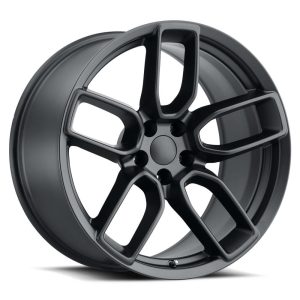 20″ FACTORY REPRODUCTION DODGE WIDEBODY WHEELS FR 74 SATIN BLACK FINISH RIMS