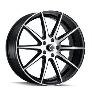 20″ KRAZE WHEELS KR194 COSMOS GLOSS BLACK MACHINED RIMS