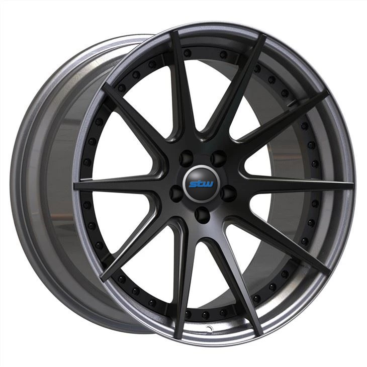20x10 5x112 Aluminum A6061 T6 Center Matte Black Barrel Polished 2 Piece Forged Wheels Custom Rs6 Rims