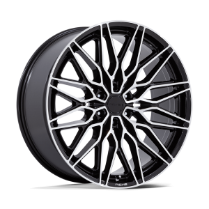 24″ NICHE WHEELS NC278 CALABRIA 6 GLOSS BLACK WITH MACHINED FACE FINISH RIMS