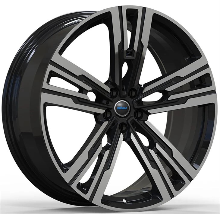 10J and 11.5J 21" Polished Black Face Rims For BMW X6