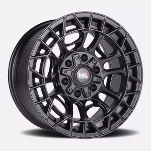20″ HARDROCK WHEELS H111 SATIN BLACK OFF-ROAD RIMS