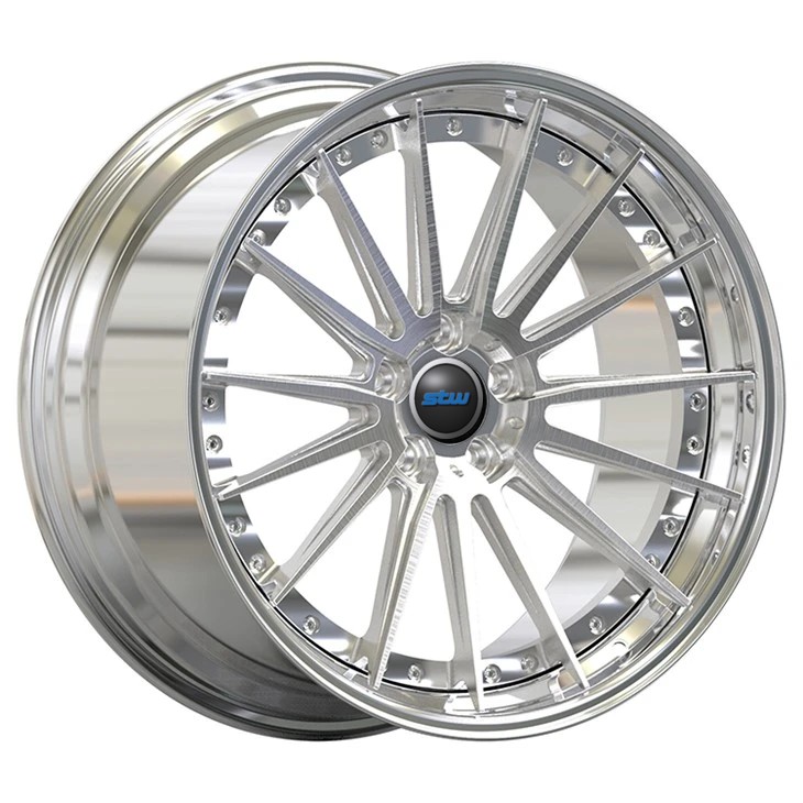 Mercedes Benz Gt63 Chrome And Brushed 22" Custom 2-PC Forged Rims