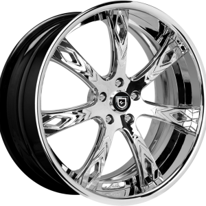 24″ ARTIS FORGED DECO CHROME FINISH RIMS