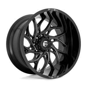 20″ FUEL WHEELS D741 RUNNER GLOSS BLACK MILLED OFF-ROAD RIMS