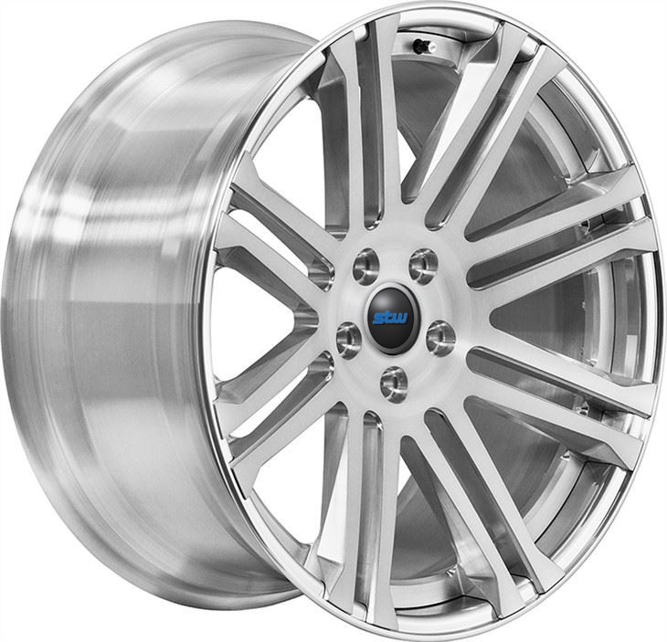 Customized Silver 2-PC Car Rims For Ranger Rover S 22 Inch Rims