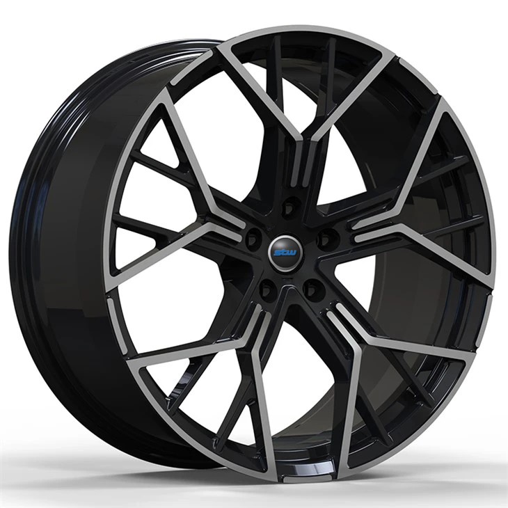 BMW X7 2022 Gloss Black Polished Face 24" Forged Wheels