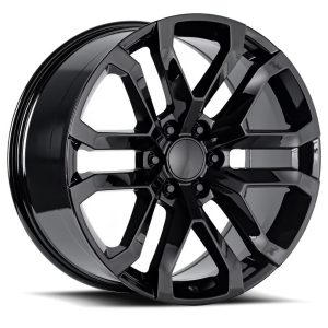 20″ FACTORY REPRODUCTIONS WHEELS FR95 DENALI REPLICA GLOSS BLACK FINISH RIMS