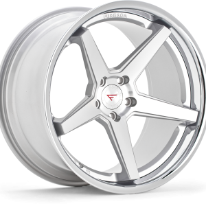 19″ FERRADA WHEELS FR3 SILVER MACHINED CHROME LIP FINISH RIMS