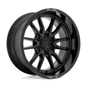 17″ FUEL WHEELS D760 CLASH 6 GLOSS BLACK OFF-ROAD RIMS