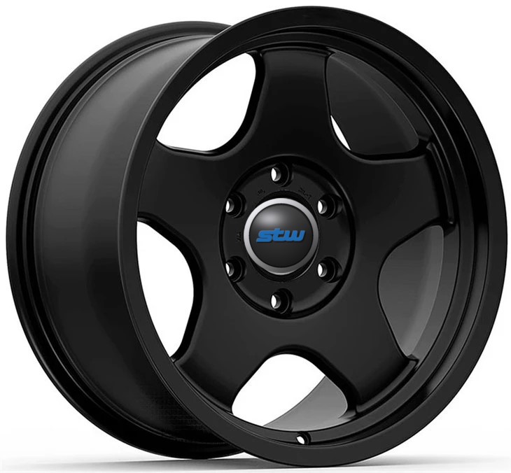 17x8.0/6x139.7/ET-12/106.1 Satin Black Forged Wheels For Toyota Prado