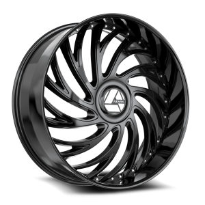20″ AZARA WHEELS AZX-101 GLOSS BLACK FINISH RIMS