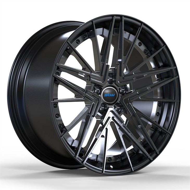 Satin Gun Metal 19 20 And 21 Inch Forged 2-PC Forged Aluminum Alloy 5x112 Fit To Audi R8