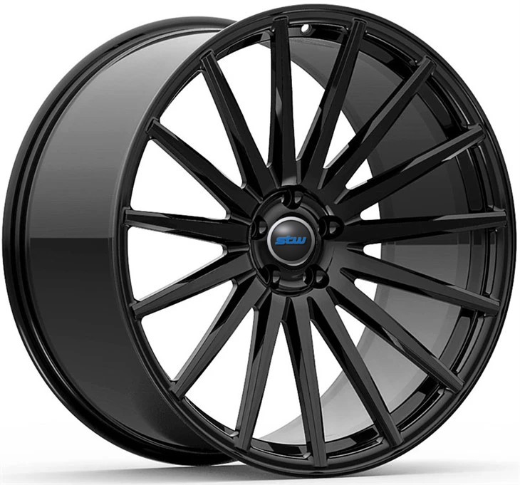 20x9.5 And 20x10.5 Satin Black Custom 1 Piece Forged Wheels For BMW 840 Year 2020
