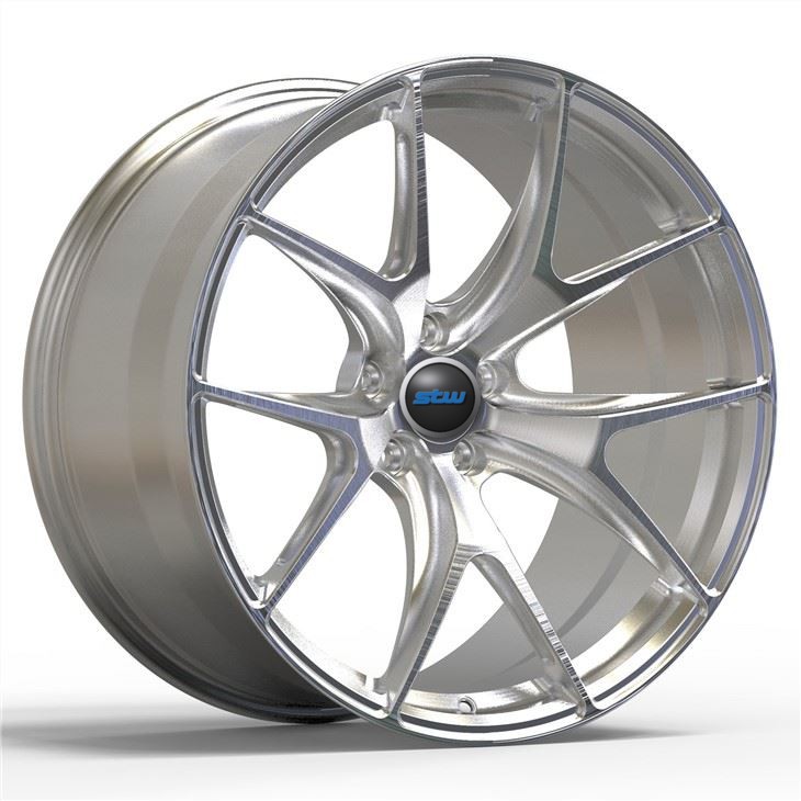 Deep Concave Forged 1 Pieces Wheel Brushed Gloss Sliver Wheel