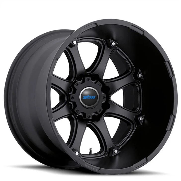 SSBR1009 12J X 20 Inch 6 X 139.7 -44 ET Big Lip Black Forged Aluminum Alloy For Toyota Land Cruiser