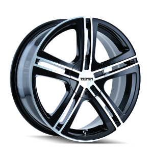 18″ TOUREN WHEELS TR62 | 3262B BLACK MACHINED FACE FINISH RIMS