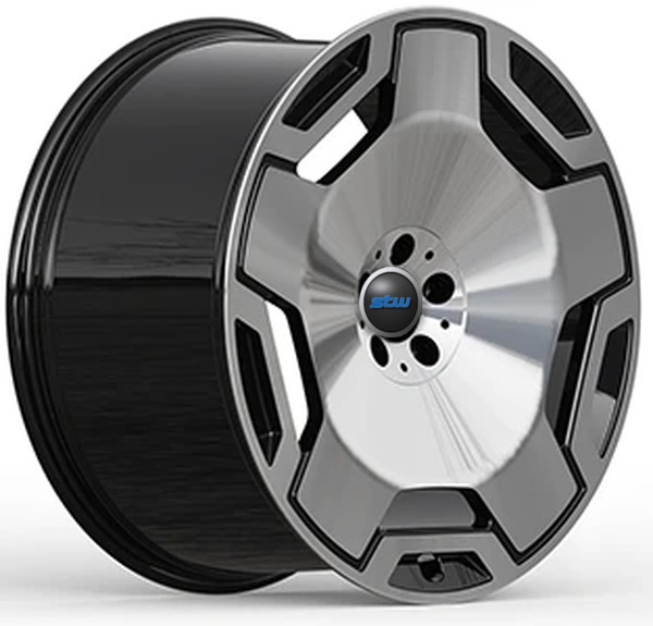 Black Diamond Machined Face Wheels 20x9 And 20x10.5 For Mercedes W212