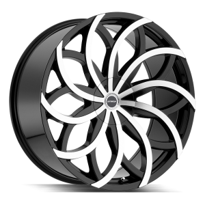 20″ STRADA WHEELS HURACAN GLOSS BLACK MACHINED RIMS