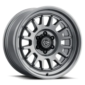 17″ ICON ALLOYS WHEELS ANZA GUNMETAL OFF-ROAD RIMS