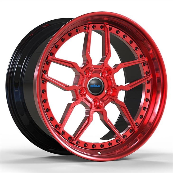 Matt Red Custom 2-PC 6061-T6 Aluminum Alloy Rims 5x114.3 20 And 21 Inches Fit For Nissan GT500