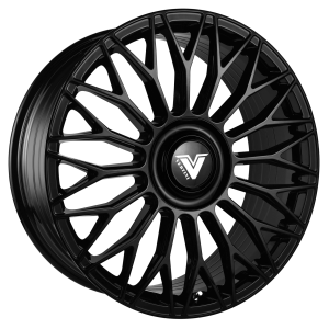22″ VERTINI WHEELS VL SERIES LUXURY VL1 GLOSS BLACK WITH FLOATING CAP FLOW FORMED FINISH RIMS