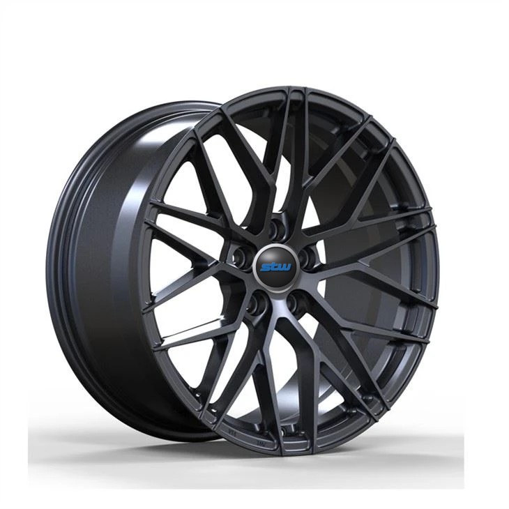 Lamborghini Matte Black Forged Wheels Passenger Car Concave Spoke Surface