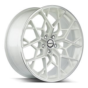 18″ SHIFT WHEELS PISTON WHITE MACHINED RIMS