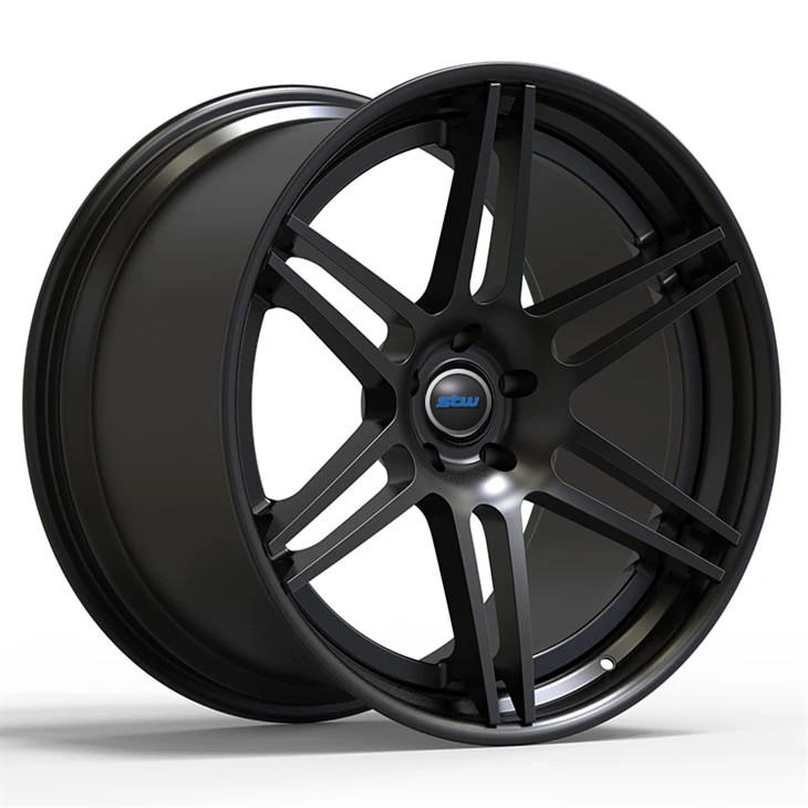 2020 BMW M8 21x10 And 21x11 Matt Black 2 Piece Forged Wheels