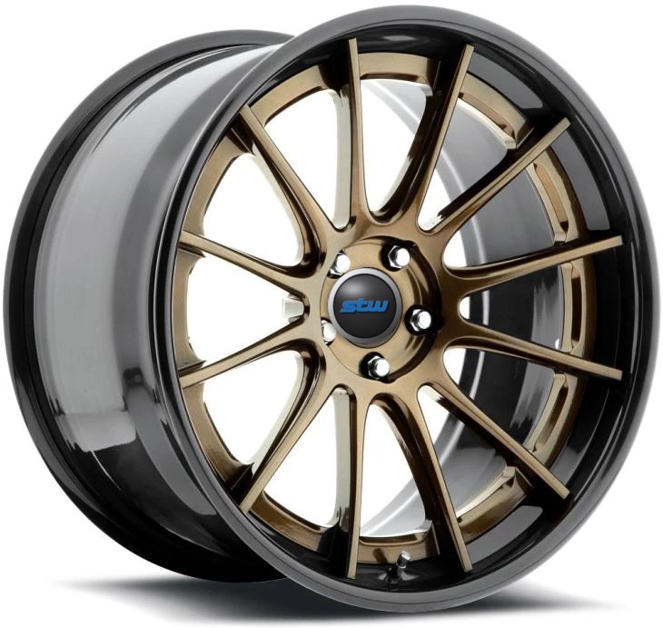 Gloss Bronze And Black Lip 2-PC Forged Wheel