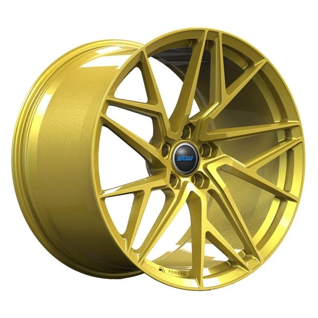 20inch 1 PC Piece Wheels Gold Spokes Discs For Lamborghini Aventador Monoblock Forged Rotational Concave Rims