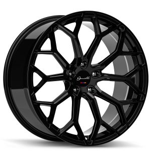 22″ GIANELLE WHEELS MONTE CARLO GLOSS BLACK FINISH RIMS