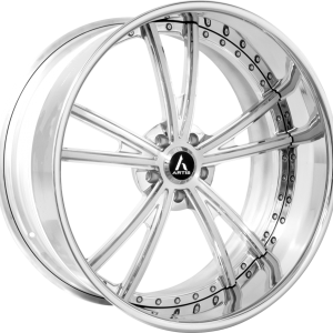 24″ ARTIS FORGED CORVAIR BRUSHED FACE CHROME LIP FINISH RIMS
