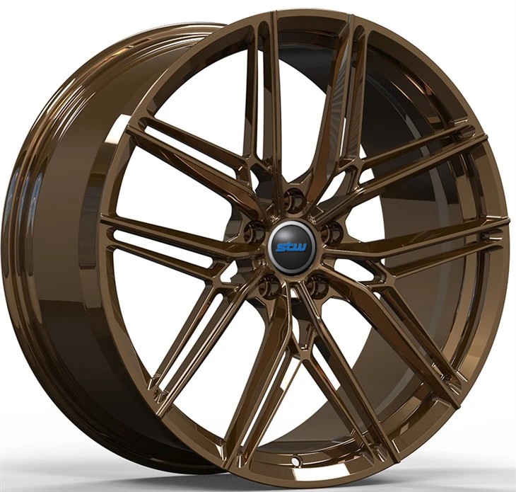 Porsche 991.1 Turbo Gloss Bronze Custom 1 Piece Forged Wheels