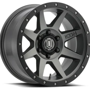 20″ ICON ALLOYS WHEELS REBOUND TITANIUM OFF-ROAD RIMS