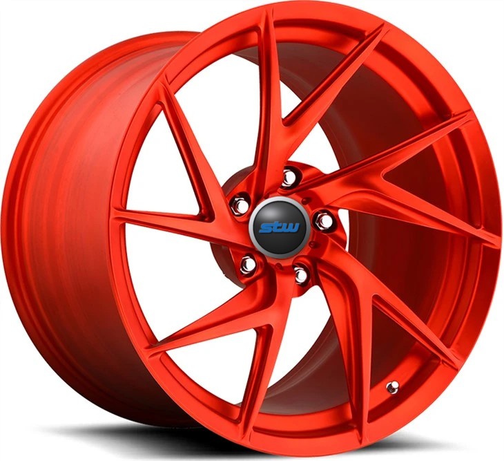 Porsche 911 Turbo Staggered 19x10 And 20x12 Custom Gloss Red