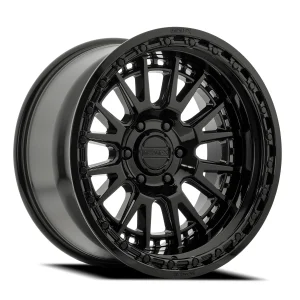 17″ METAL FX OFF-ROAD WHEELS M002 SLAYER TRUCK GLOSS BLACK FINISH RIMS