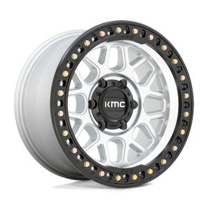 18″ KMC WHEELS KM549 GRS MACHINED W/SATIN BLACK LIP FINISH RIMS
