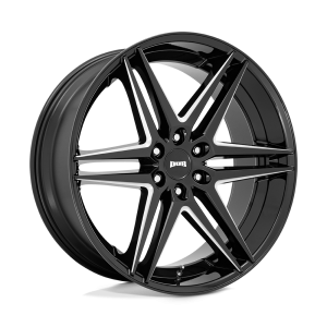 24″ DUB WHEELS DIRTY DOG S267 MATTE BLACK MILLED FINISH RIMS
