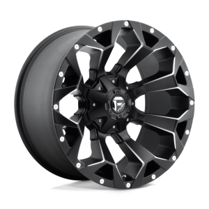 17″ FUEL WHEELS D546 ASSAULT BLACK MILLED CROSSOVER SUV RIMS