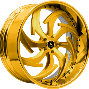 19″ ARTIS FORGED WHEELS DAGGER GOLD FINISH