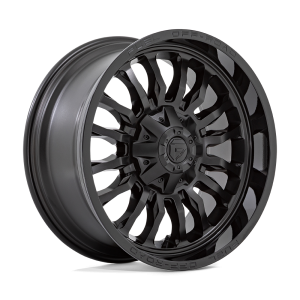 22″ FUEL WHEELS D796 ARC MATTE BLACK GLOSS BLACK LIP OFF-ROAD RIMS